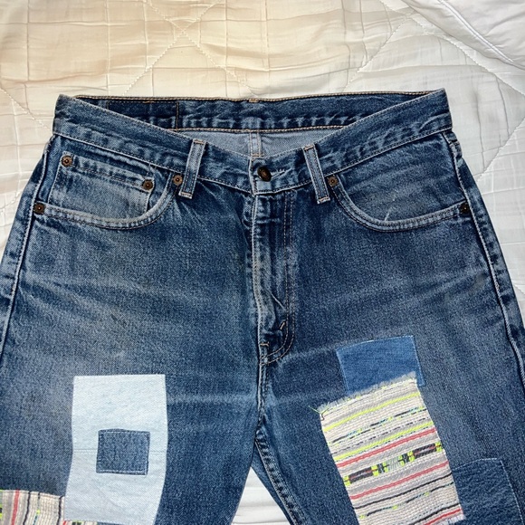 Womens Patchwork Levi Jeans - Picture 2 of 9